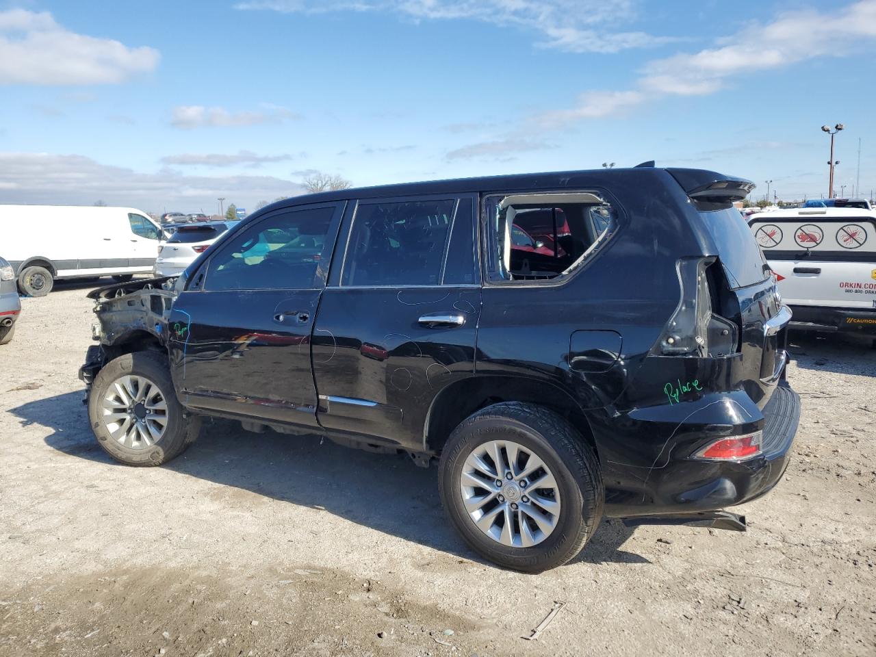 2017 Lexus GX VIN JTJBM7FXXH5173823 Copart auction photo, front end / side damage thumbnail 2