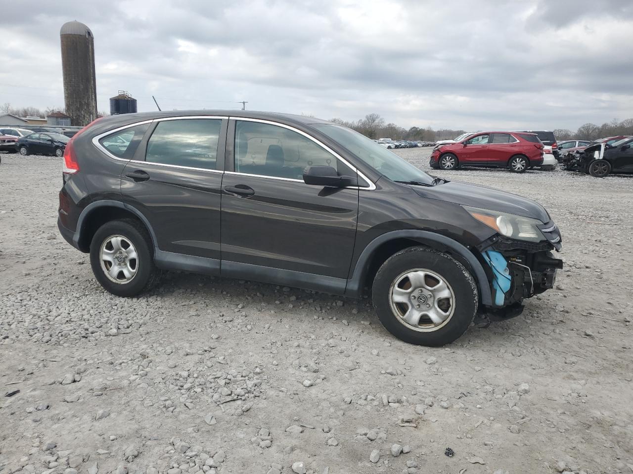 2014 Honda CR-V VIN 2HKRM4H37EH726546 Copart auction photo, front end / side damage thumbnail 4