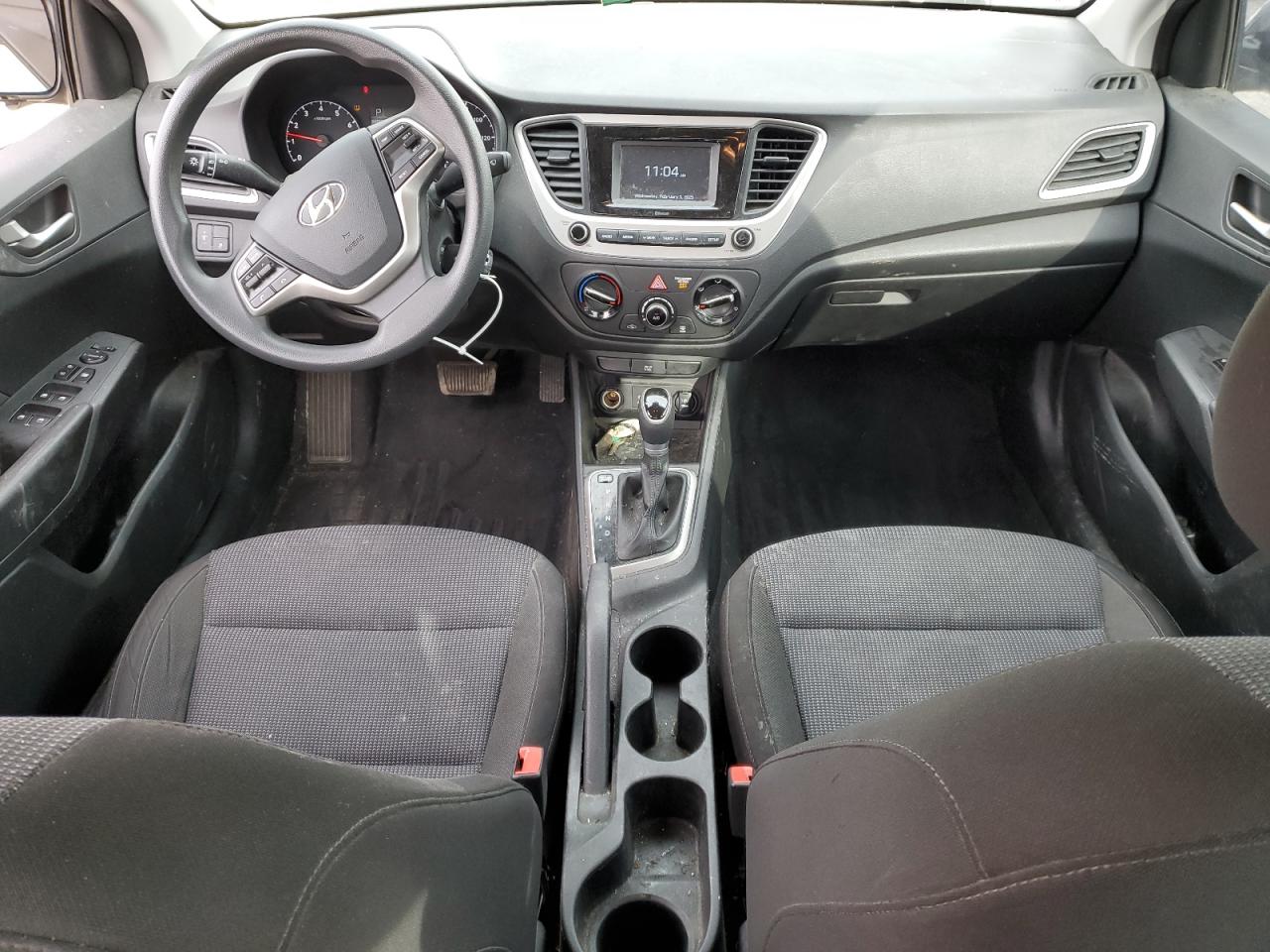 2021 Hyundai Accent VIN 3KPC24A60ME137552 Copart auction photo, front end / minor dent/scratches damage thumbnail 8
