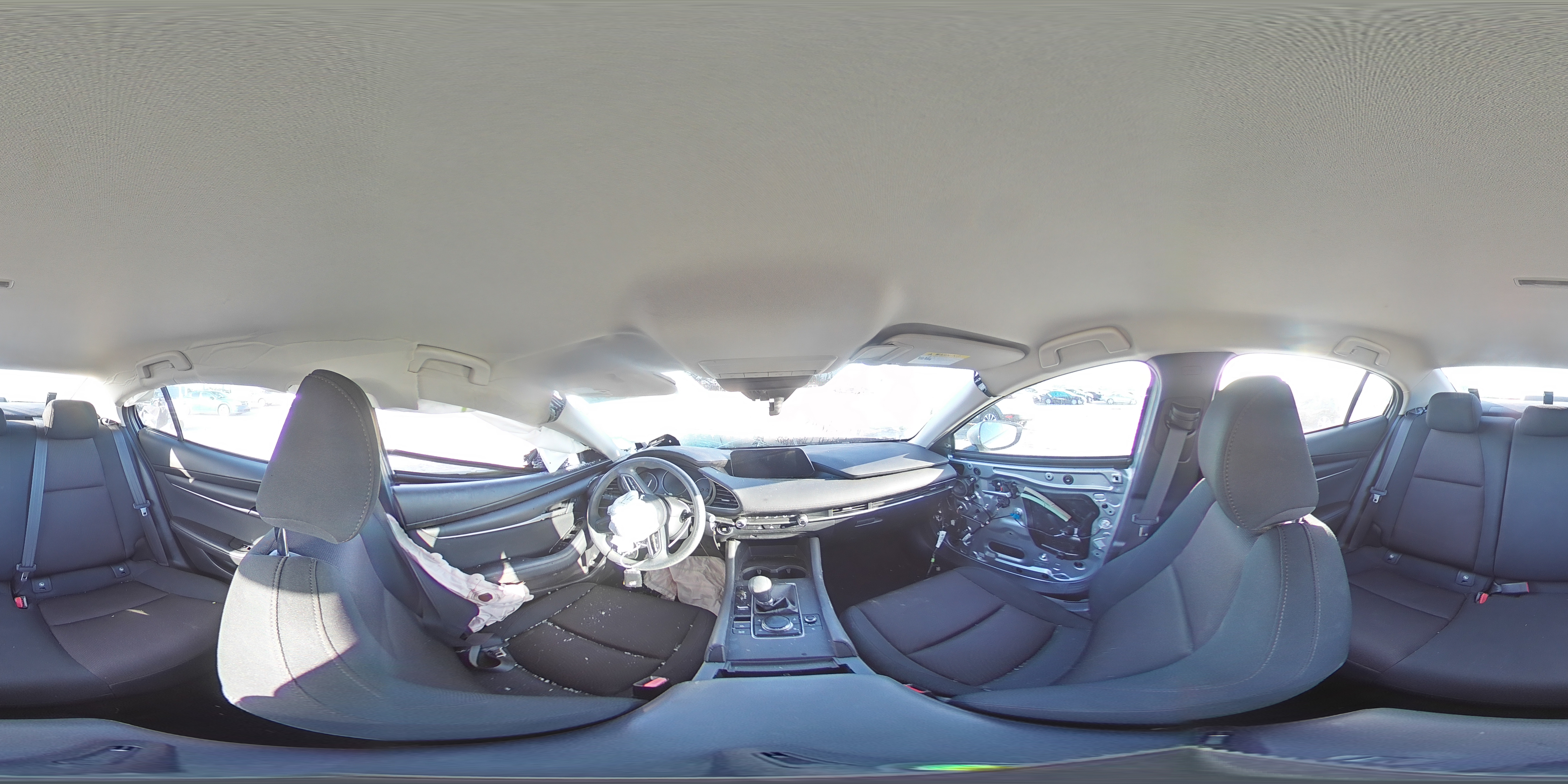 2020 Mazda 3 VIN 3MZBPABL4LM134106 Copart auction photo, side / front end damage thumbnail 13