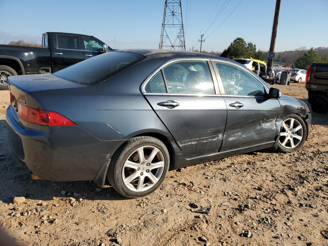 2004 Acura TSX VIN JH4CL96804C029006 Copart auction photo, front end / side damage thumbnail 3