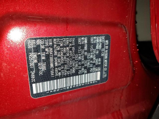 2021 Nissan Rogue VIN JN8AT3BB6MW219841 Copart auction photo, front end / minor dent/scratches damage thumbnail 12