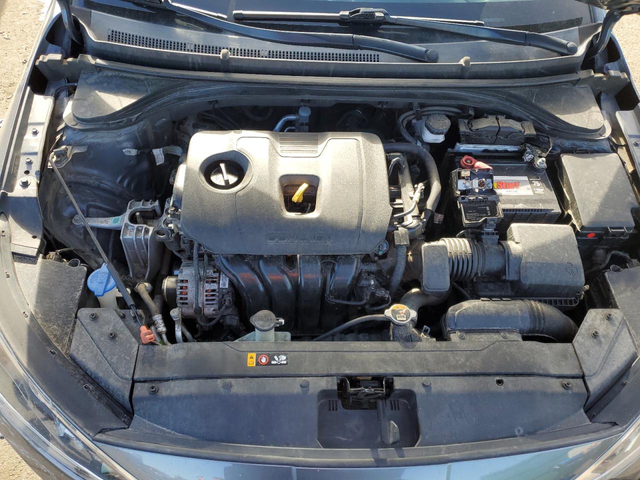 2020 Hyundai Elantra VIN 5NPD84LF1LH519499 Copart auction photo, all over damage thumbnail 11