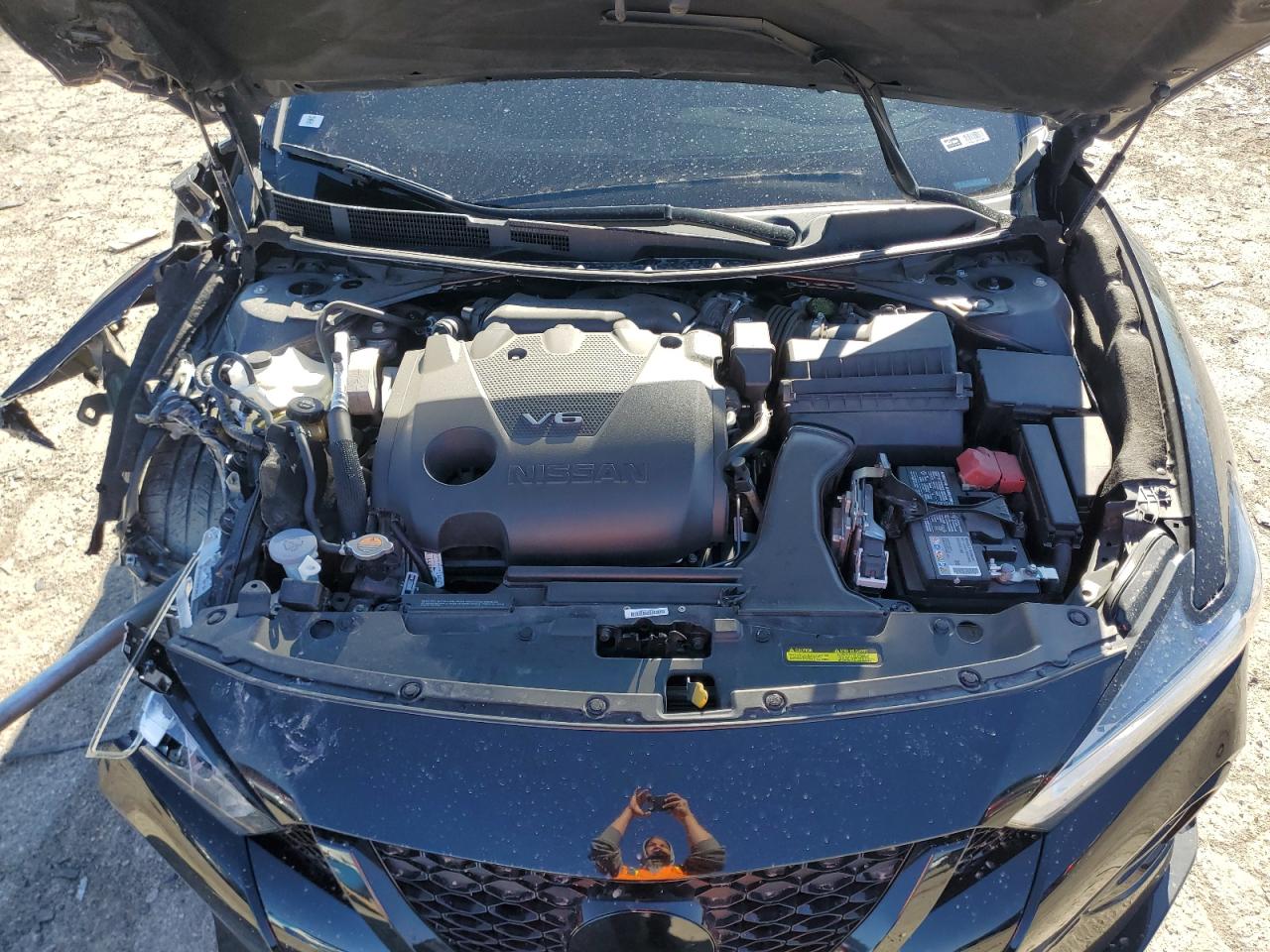2021 Nissan Maxima VIN 1N4AA6EV2MC511079 Copart auction photo, front end / side damage thumbnail 12