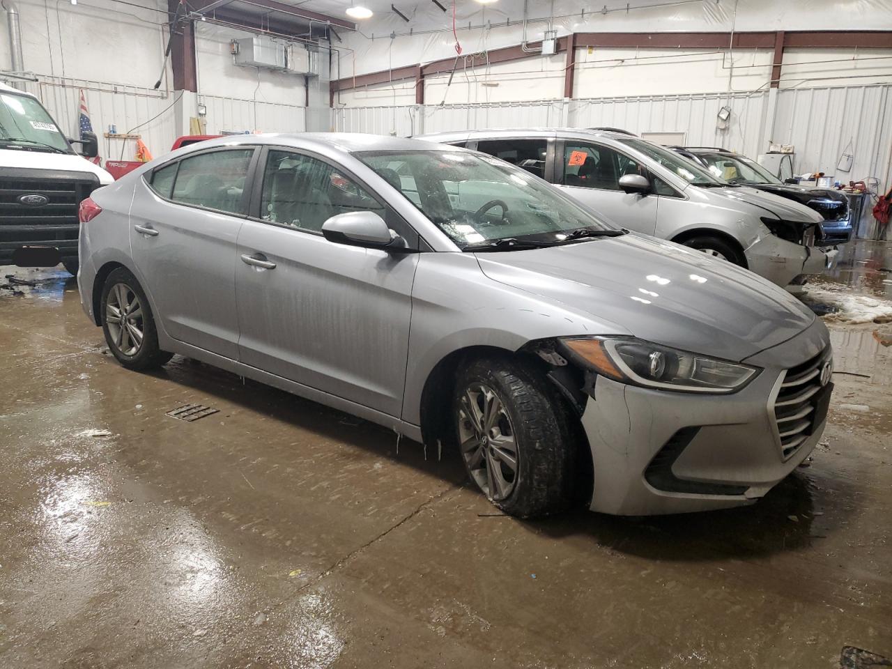 2017 Hyundai Elantra VIN 5NPD84LF1HH167547 Copart auction photo, front end / side damage thumbnail 4