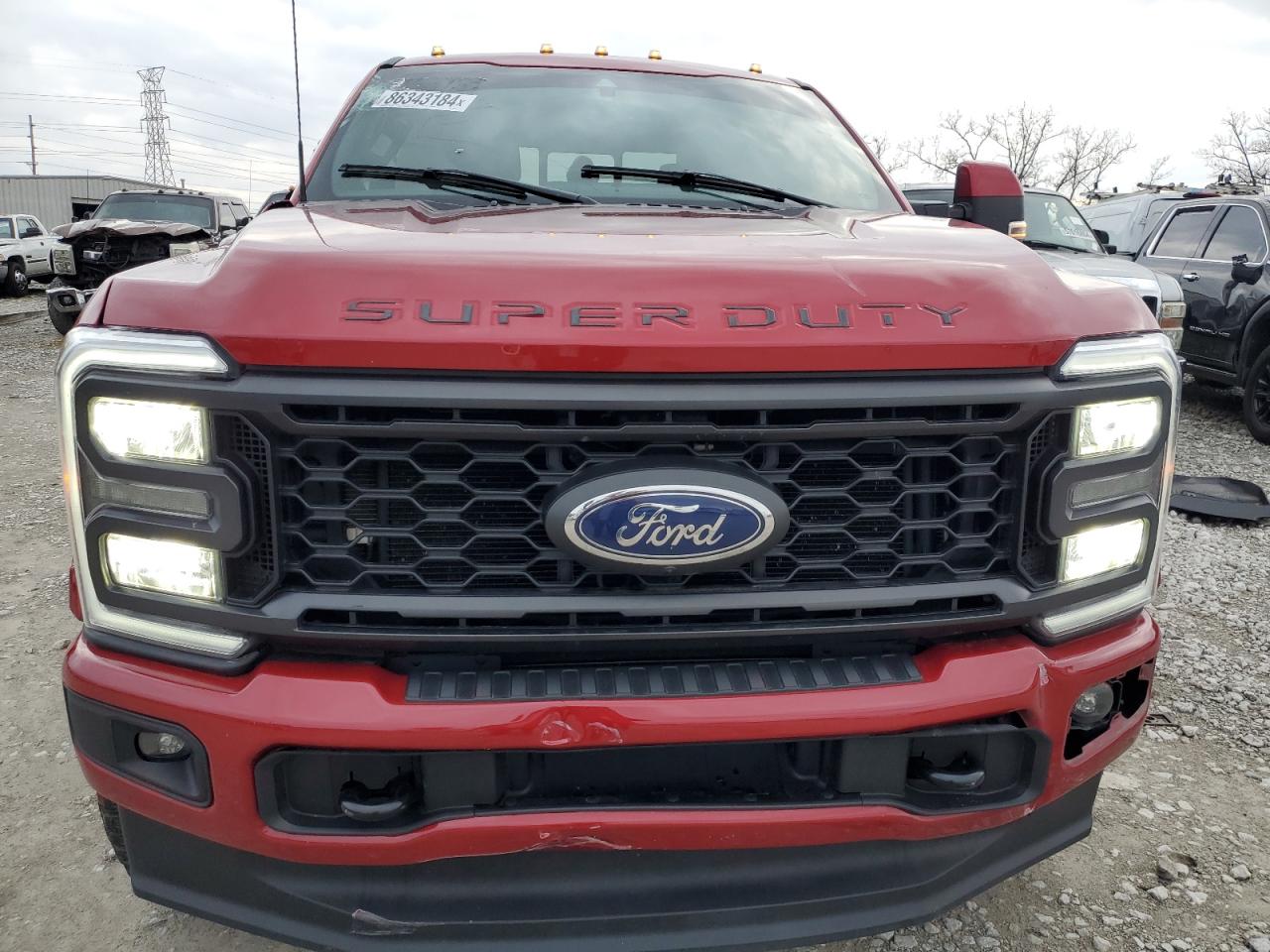 2023 Ford F250 VIN 1FT8W2BT4PEC80572 Copart auction photo, side / front end damage thumbnail 5