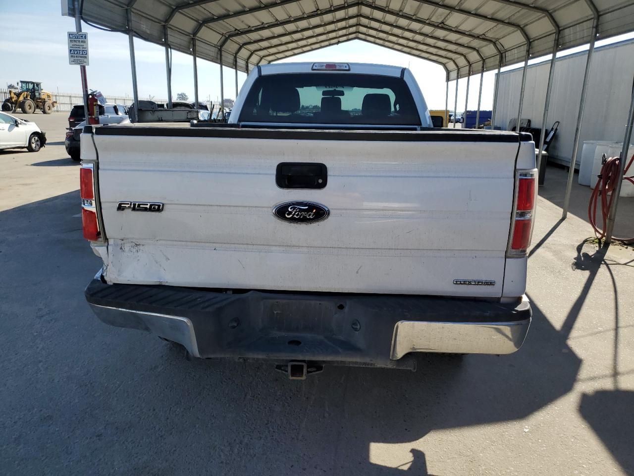 2013 Ford F-150 VIN 1FTNF1CF9DKD49470 Copart auction photo, rear end damage thumbnail 6