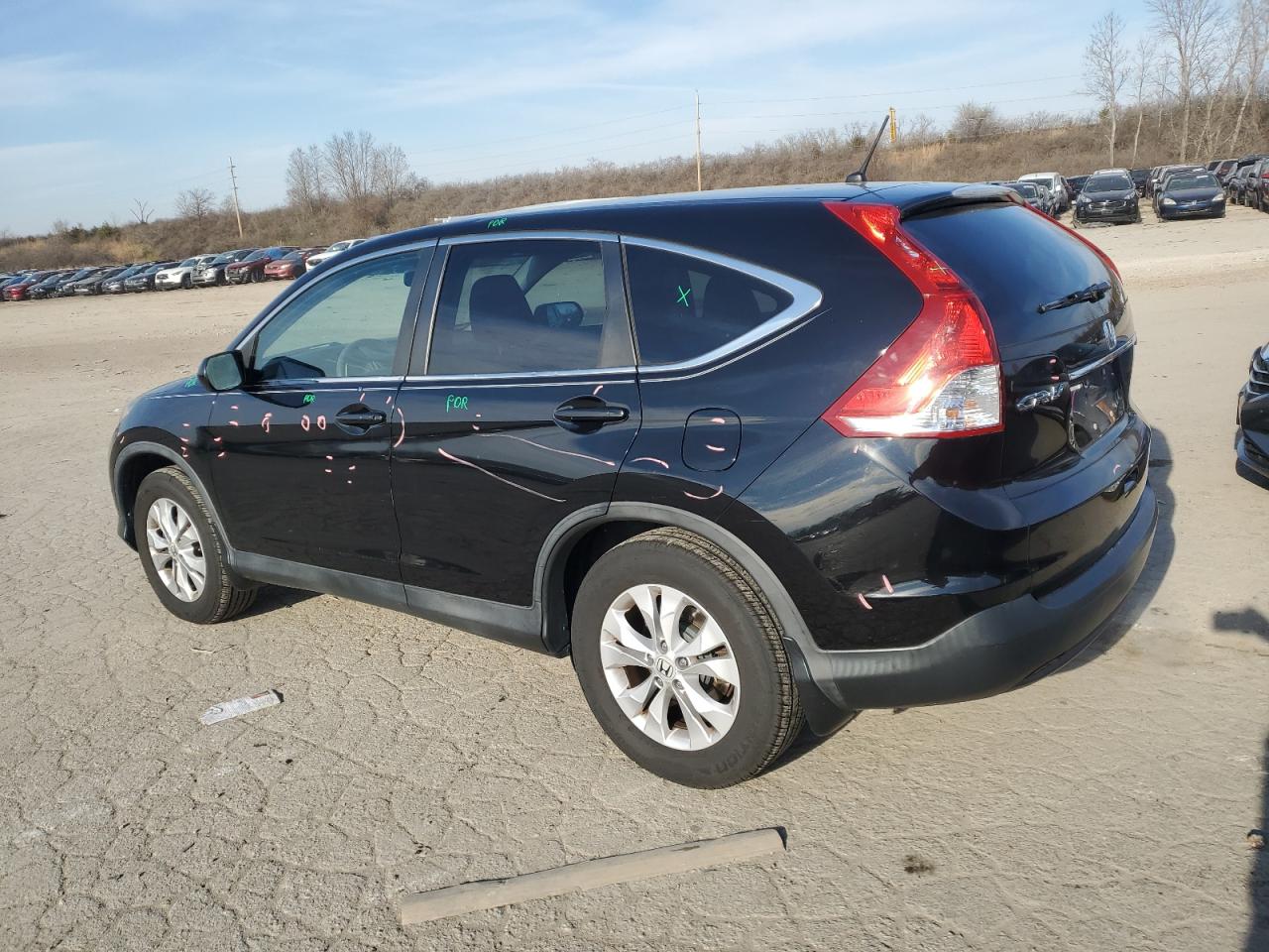 2013 Honda CR-V VIN 2HKRM4H56DH688484 Copart auction photo, hail damage thumbnail 2