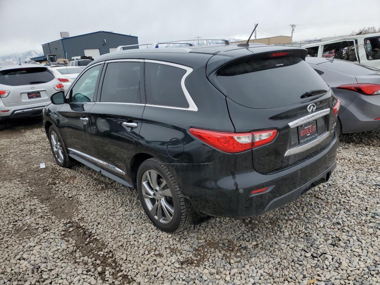 2014 Infiniti QX60 VIN 5N1AL0MMXEC524590 Copart auction photo, normal wear damage thumbnail 2