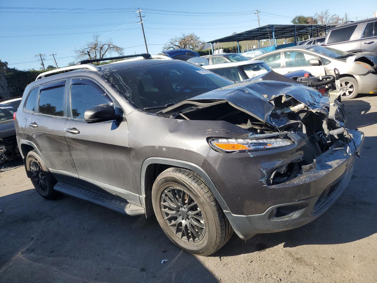 2017 Jeep Grand Cherokee VIN 1C4PJLCS1HW623405 Copart auction photo, front end damage thumbnail 4