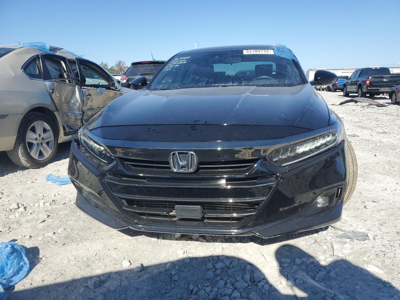 2022 Honda Accord VIN 1HGCV1F30NA051183 Copart auction photo, side damage thumbnail 5