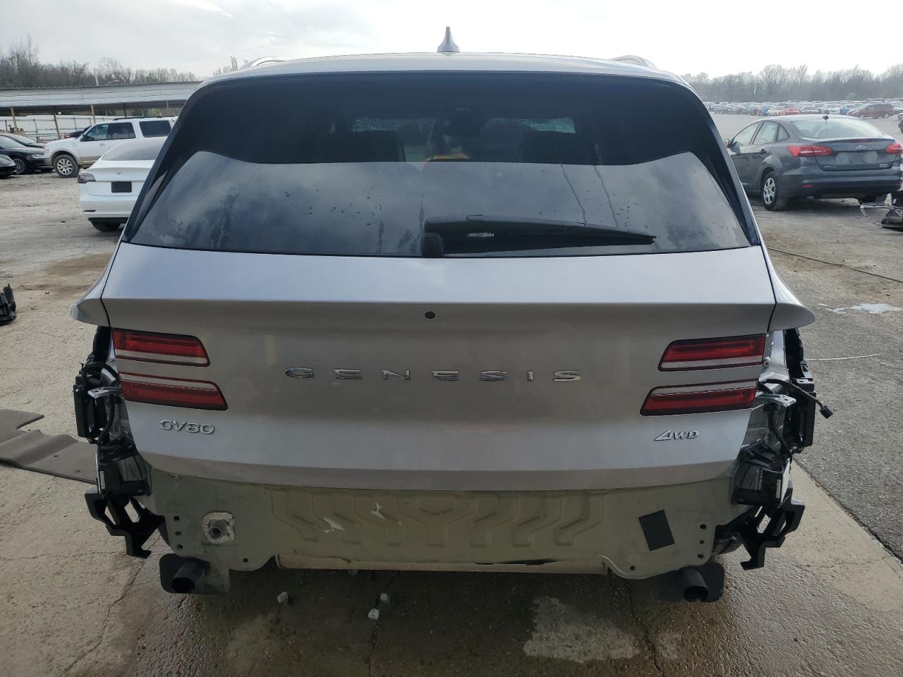 2023 Genesis Gv80 VIN KMUHBDSB4PU127787 Copart auction photo, front end / rear end damage thumbnail 6