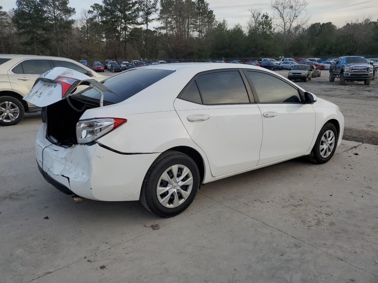 2014 Toyota Corolla VIN 2T1BURHE0EC033546 Copart auction photo, rear end damage thumbnail 3