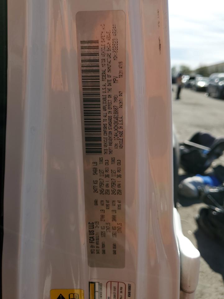 2019 Jeep Wrangler VIN 1C4HJXDN3KW618007 Copart auction photo, undercarriage damage thumbnail 12