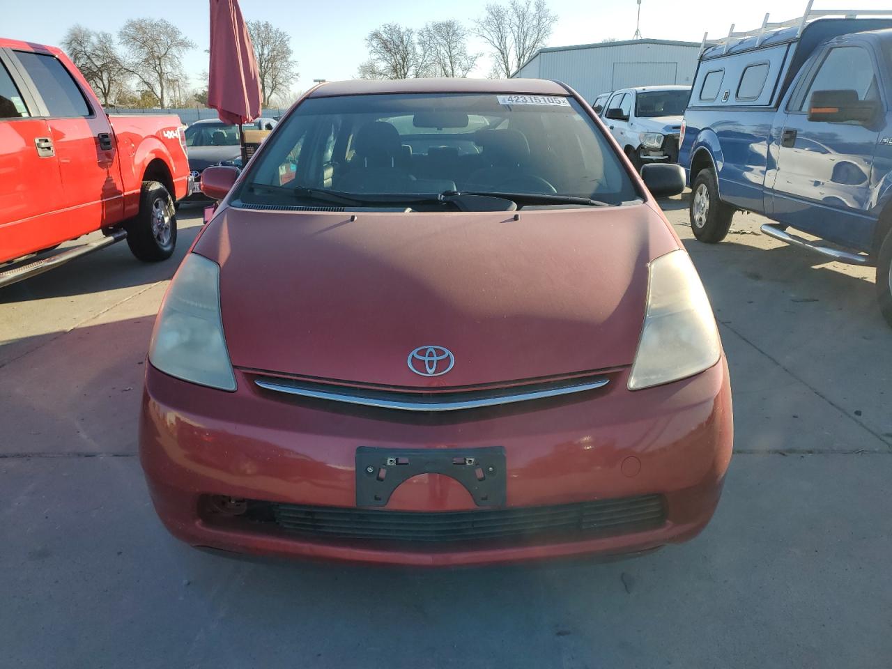 2007 Toyota Prius VIN JTDKB20U477642384 Copart auction photo, rear end damage thumbnail 5