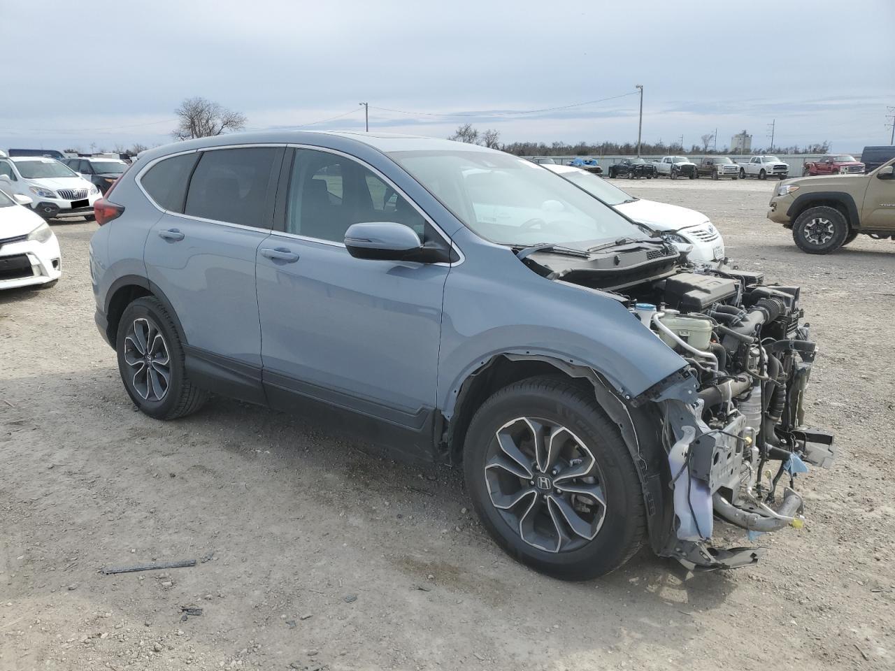 2022 Honda CR-V VIN 5J6RW1H58NA000061 Copart auction photo, front end / side damage thumbnail 4
