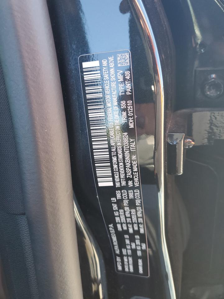2022 Alfa Romeo Stelvio VIN ZASPAKBN8N7D38624 Copart auction photo, side damage thumbnail 13