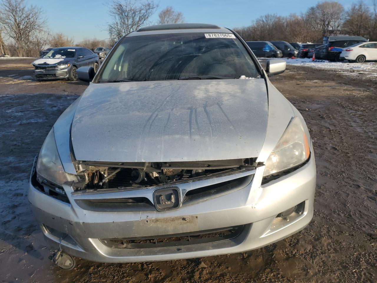2007 Honda Accord VIN 1HGCM568X7A114914 Copart auction photo, front end damage thumbnail 5
