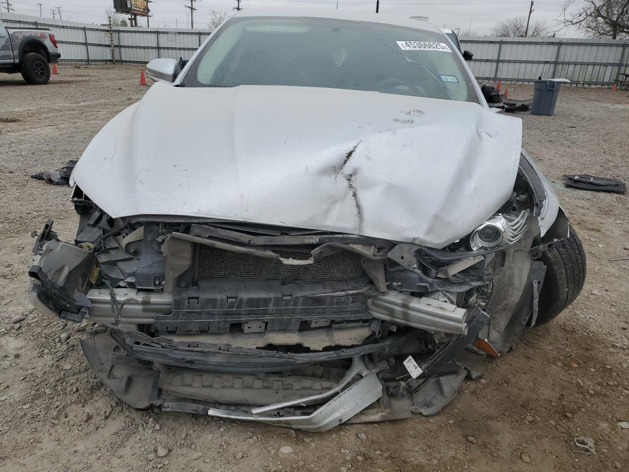 2014 Ford Fusion VIN 3FA6P0H77ER356983 Copart auction photo, front end / all over damage thumbnail 5