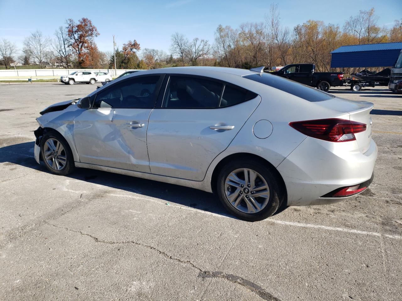 2020 Hyundai Elantra VIN 5NPD84LF8LH514994 Copart auction photo, front end / side damage thumbnail 2