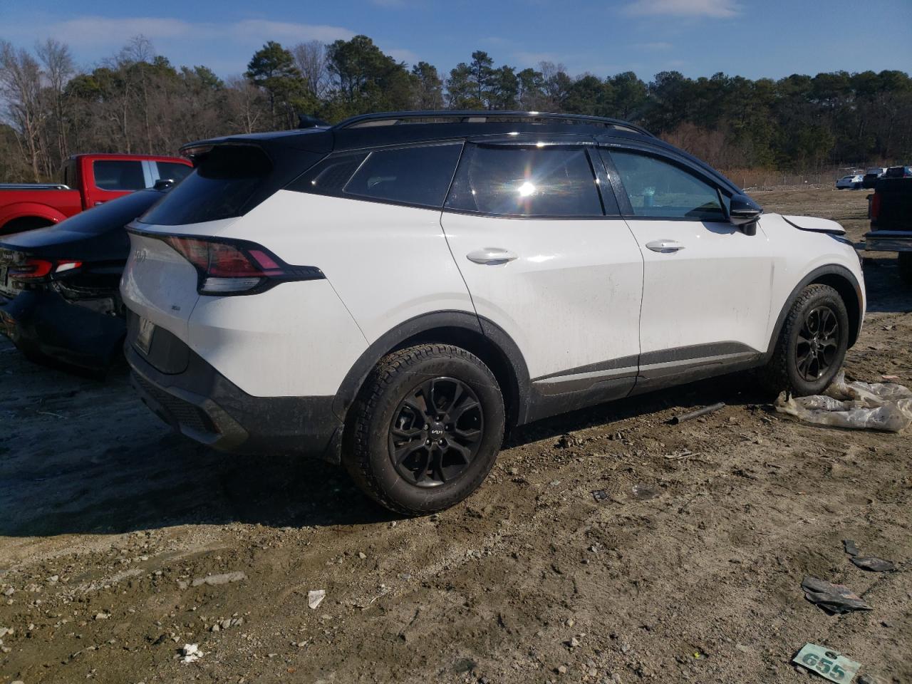 2023 KIA Sportage VIN 5XYK7CAFXPG101009 Copart auction photo, front end damage thumbnail 3