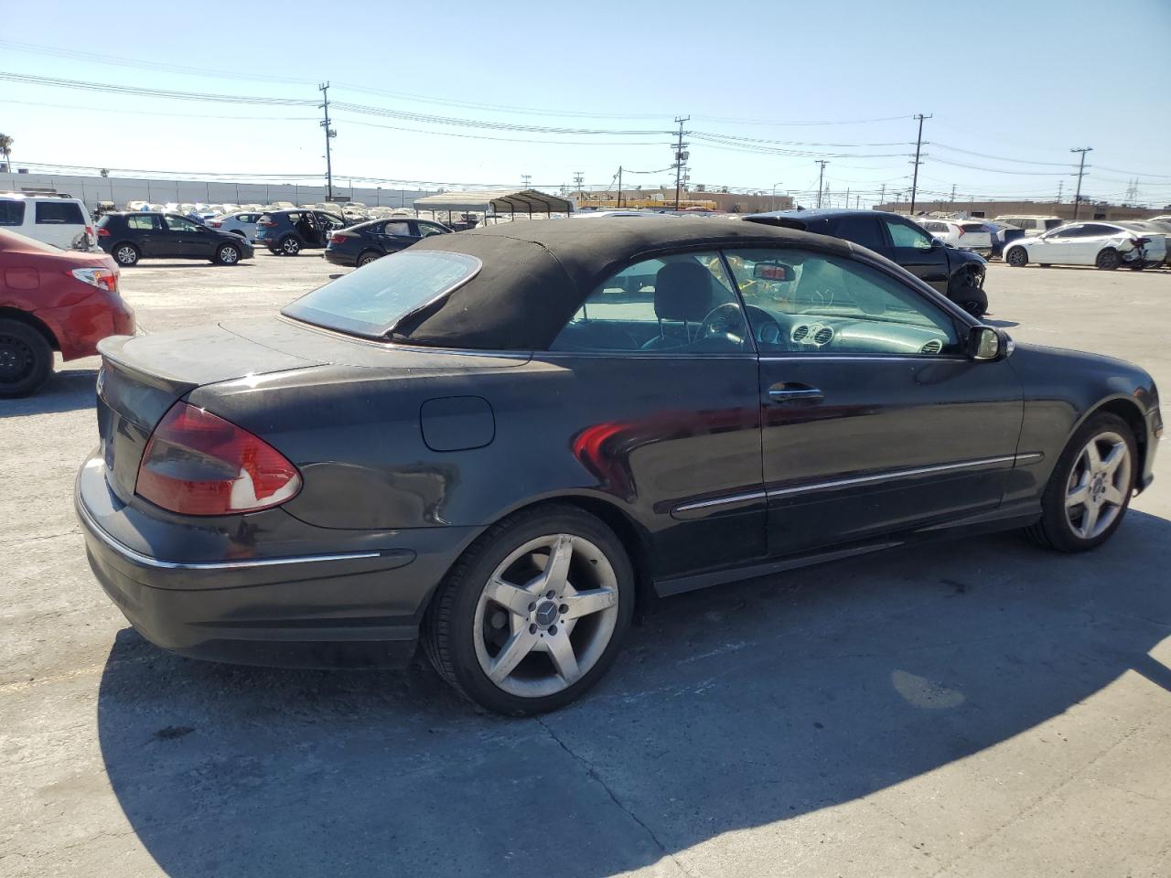 2006 Mercedes-Benz CLK-klasse VIN WDBTK75G96T063299 Copart auction photo, rear end / front end damage thumbnail 3