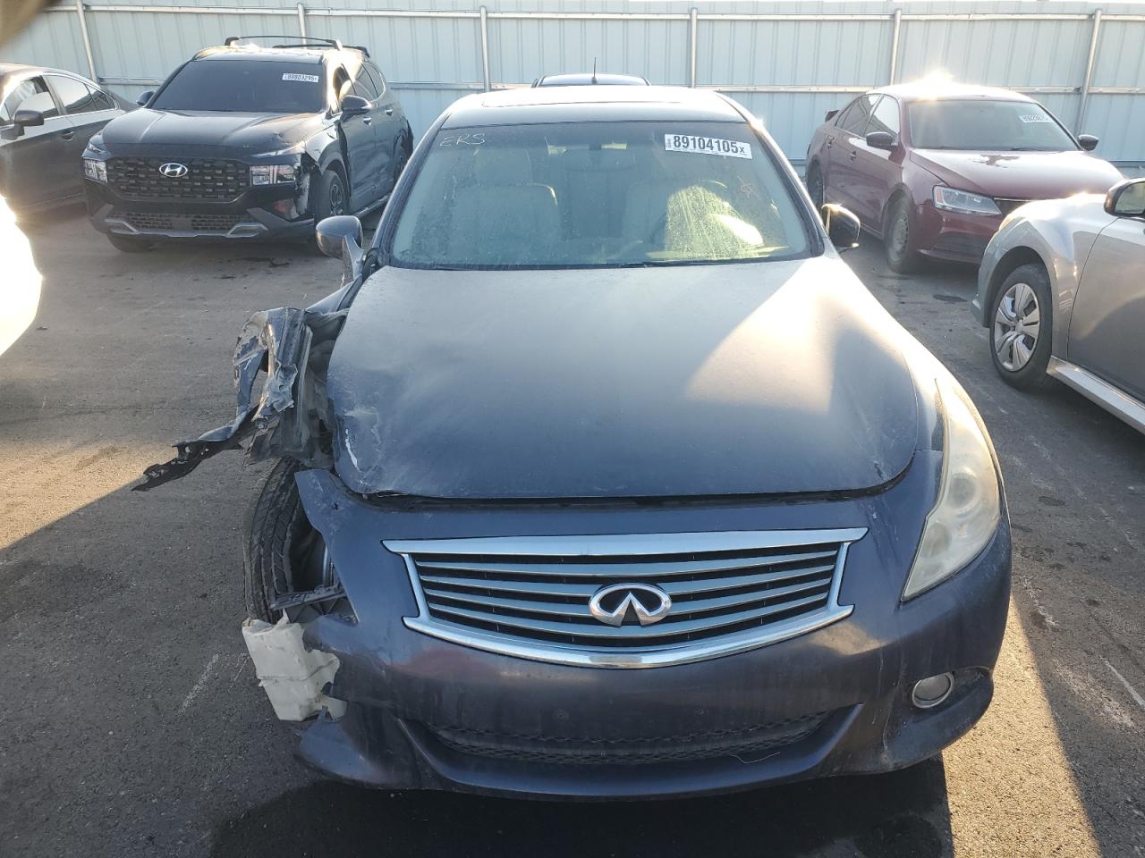 2011 Infiniti G VIN JN1CV6AR5BM350964 Copart auction photo, front end damage thumbnail 5