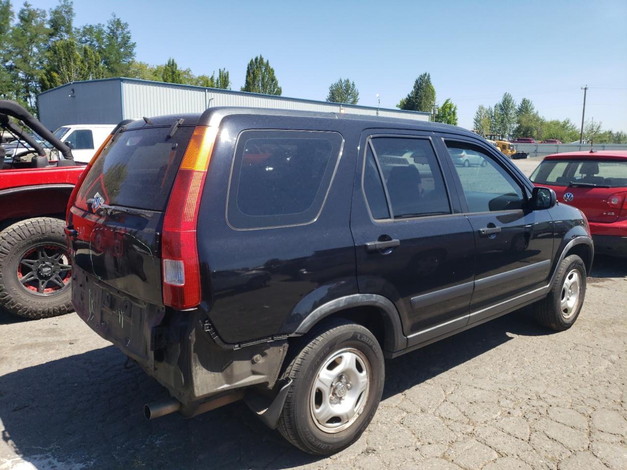 2002 Honda CR-V VIN JHLRD78482C016477 Copart auction photo, rear end damage thumbnail 3