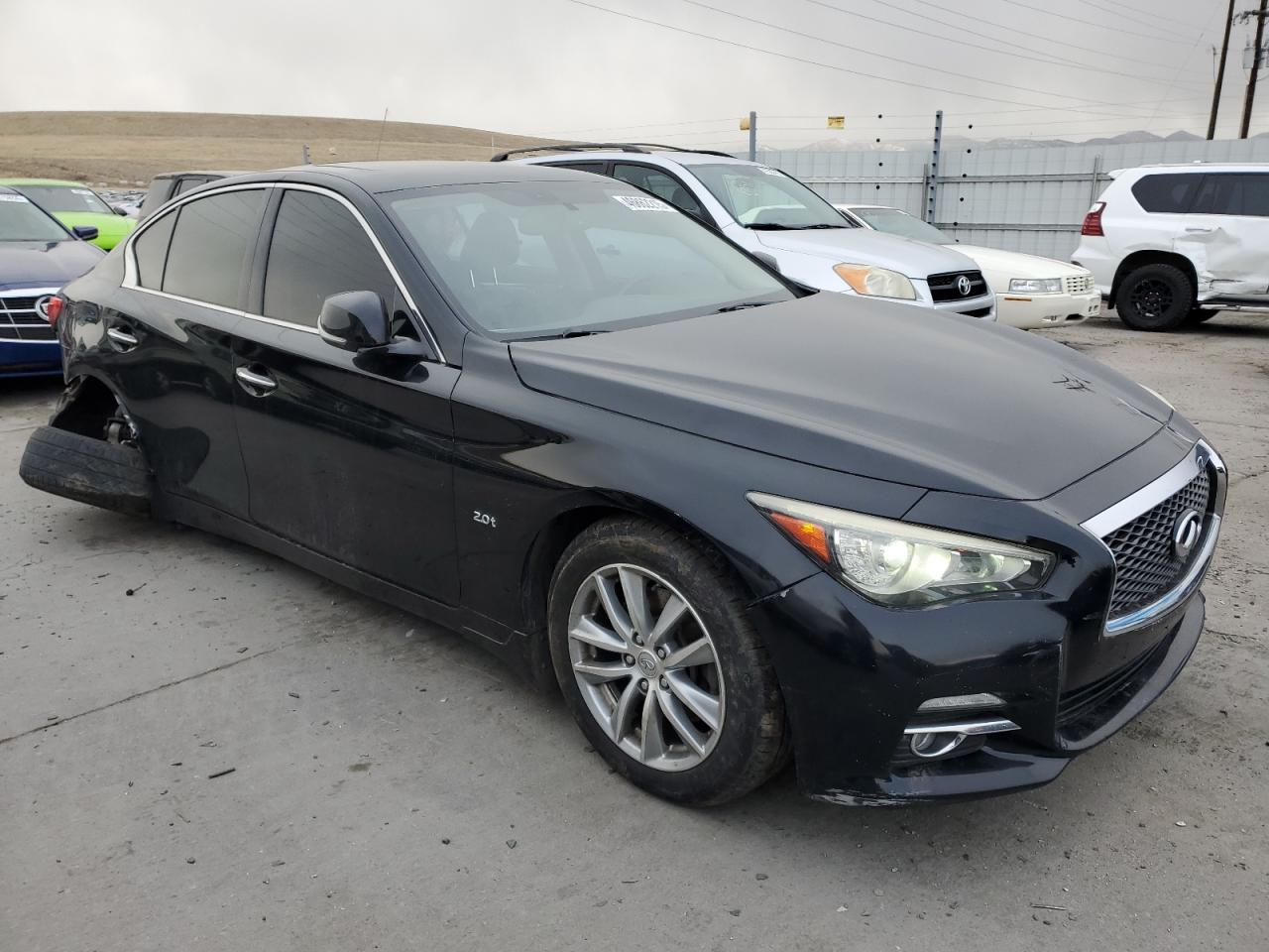 2017 Infiniti Q50 VIN JN1CV7AR6HM680479 Copart auction photo, rear end damage thumbnail 4