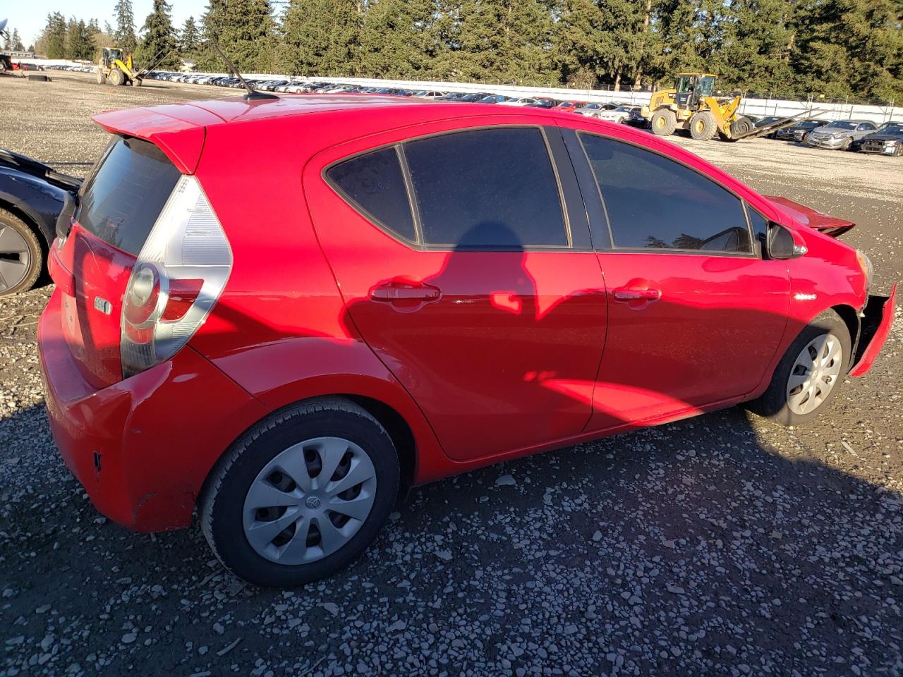 2013 Toyota Prius VIN JTDKDTB3XD1530109 Copart auction photo, front end / side damage thumbnail 3