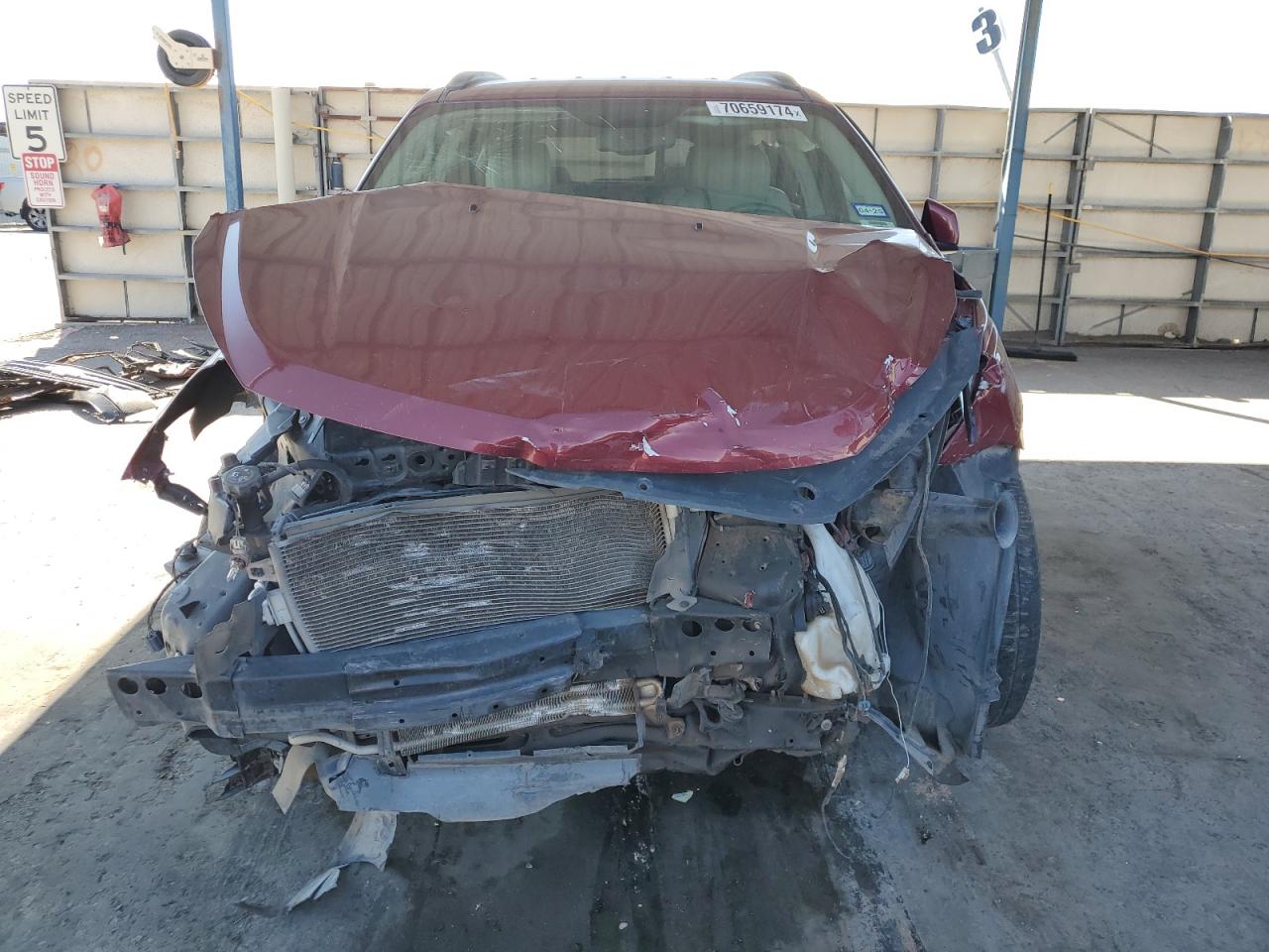 2016 Chevrolet Traverse VIN 1GNKRHKDXGJ171850 Copart auction photo, front end / side damage thumbnail 5