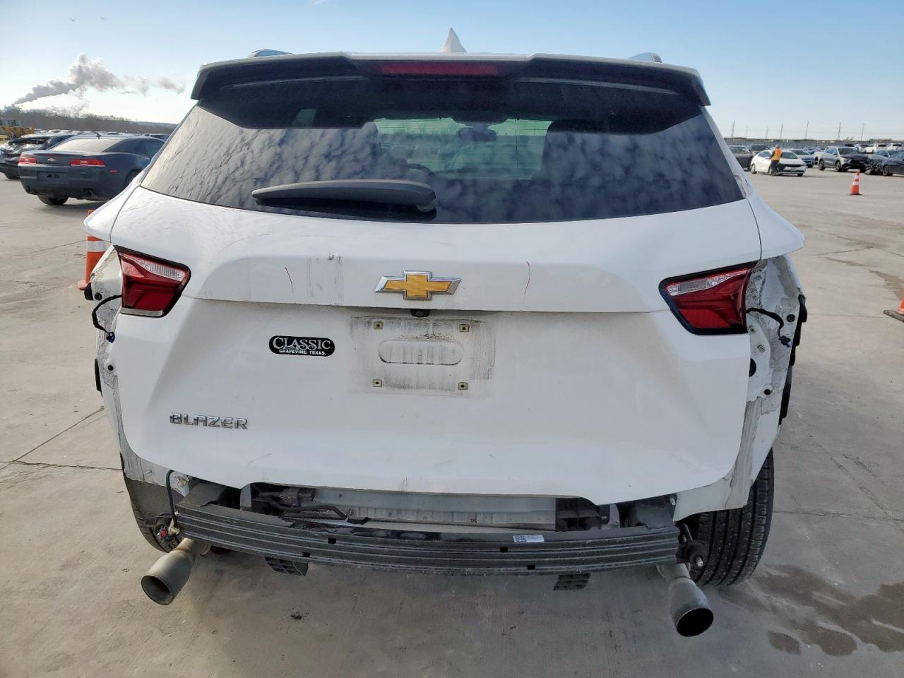 2019 Chevrolet Blazer VIN 3GNKBCRS5KS688069 Copart auction photo, undercarriage / all over damage thumbnail 6