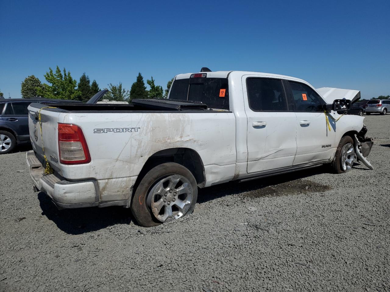 2020 RAM 1500 VIN 1C6SRFMT1LN246916 Copart auction photo, all over damage thumbnail 3