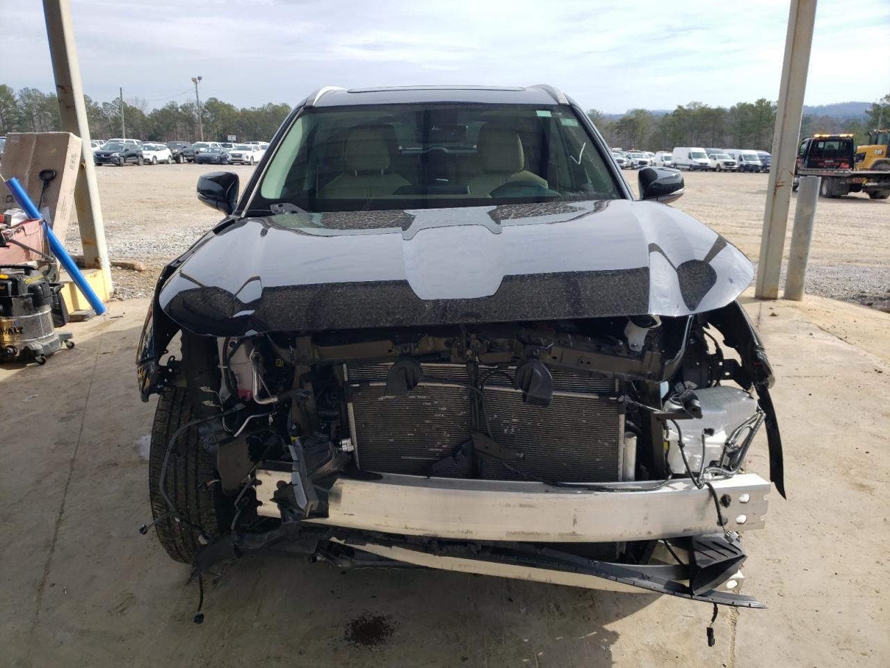 2022 Toyota Highlander VIN 5TDGZRAH9NS136791 Copart auction photo, front end damage thumbnail 5