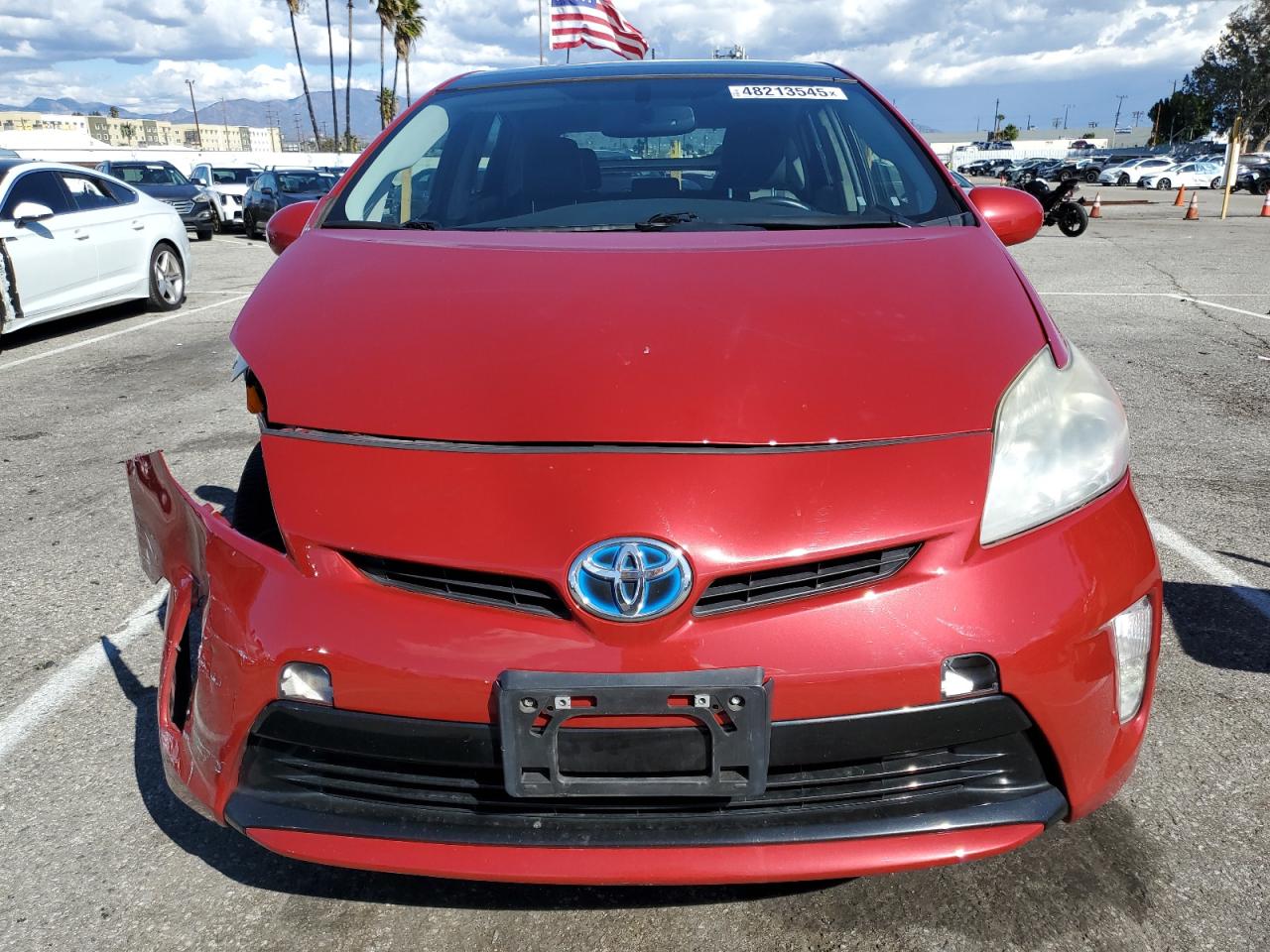 2013 Toyota Prius VIN JTDKN3DU8D5566571 Copart auction photo, front end / minor dent/scratches damage thumbnail 5
