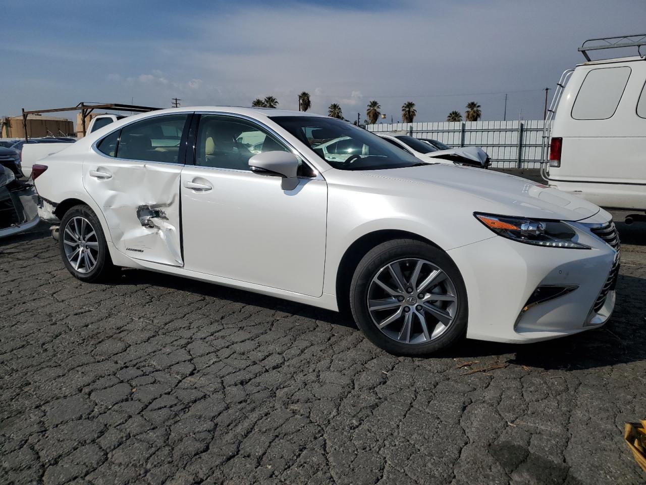 2016 Lexus ES VIN JTHBW1GG8G2122425 Copart auction photo, side / rear end damage thumbnail 4