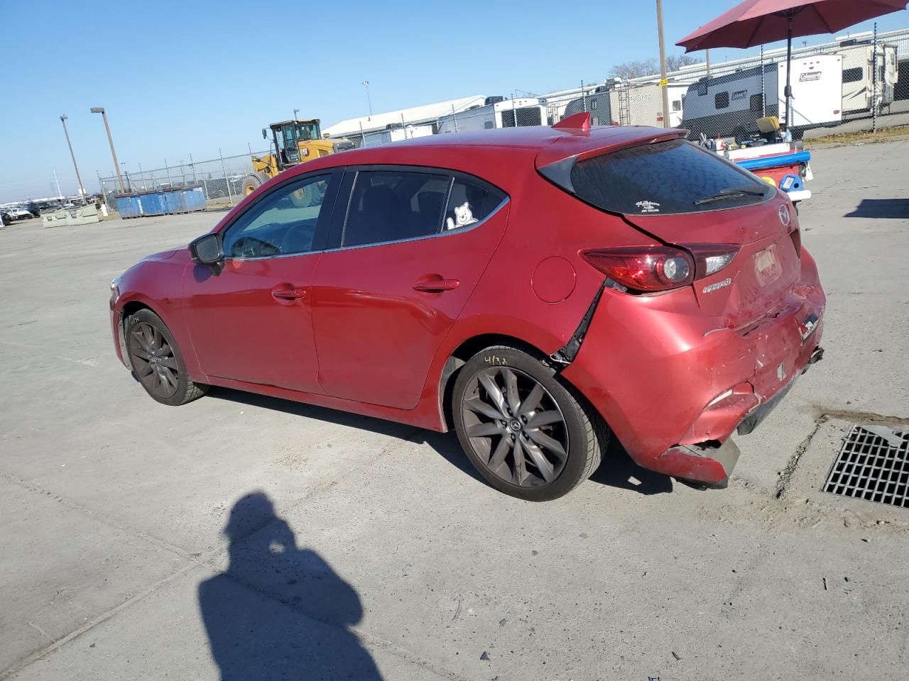 2018 Mazda 3 VIN 3MZBN1L30JM162714 Copart auction photo, rear end / front end damage thumbnail 2
