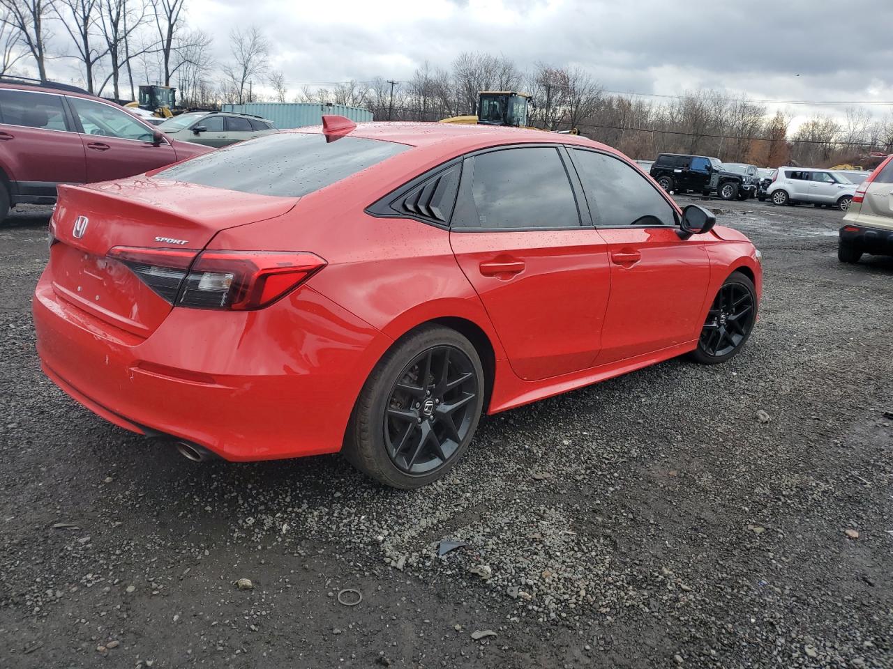 2022 Honda Civic VIN 2HGFE2F52NH565302 Copart auction photo, front end / side damage thumbnail 3