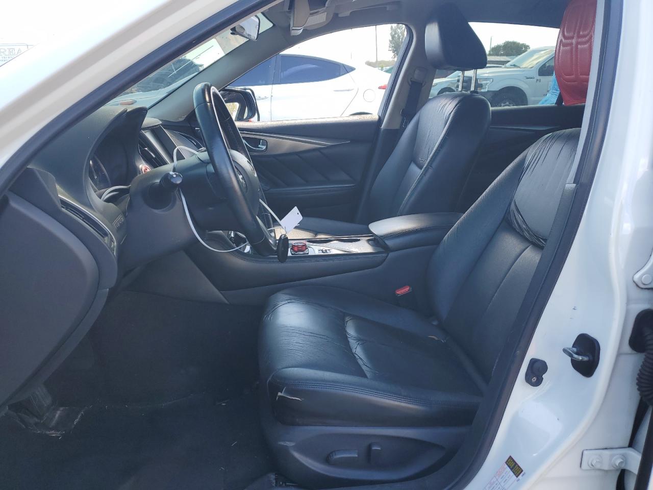 2015 Infiniti Q50 VIN JN1BV7AP3FM342917 Copart auction photo, front end / undercarriage damage thumbnail 7