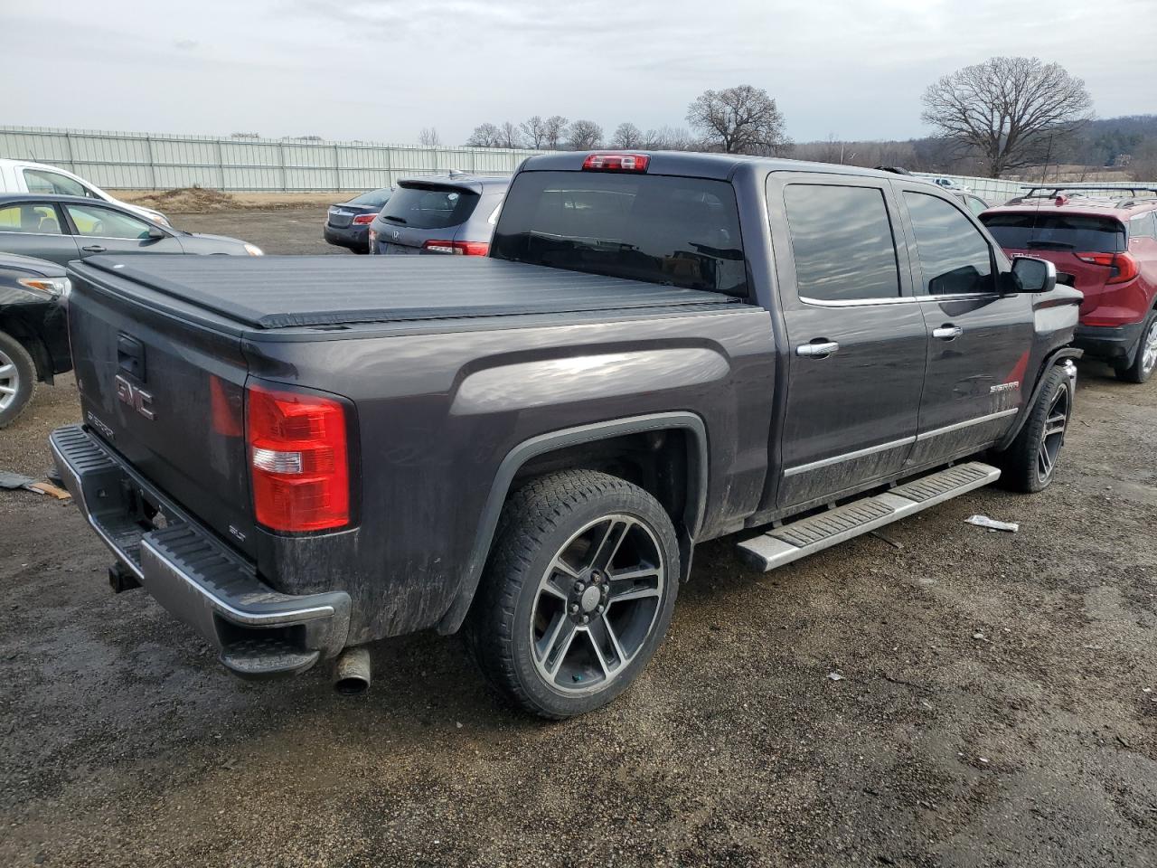 2014 GMC Sierra VIN 3GTU2VEC7EG443292 Copart auction photo, front end damage thumbnail 3