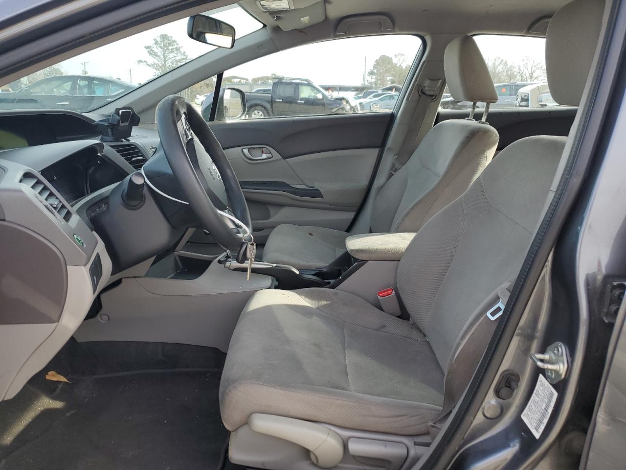 2012 Honda Civic VIN 19XFB2F57CE380100 Copart auction photo, side / front end damage thumbnail 7