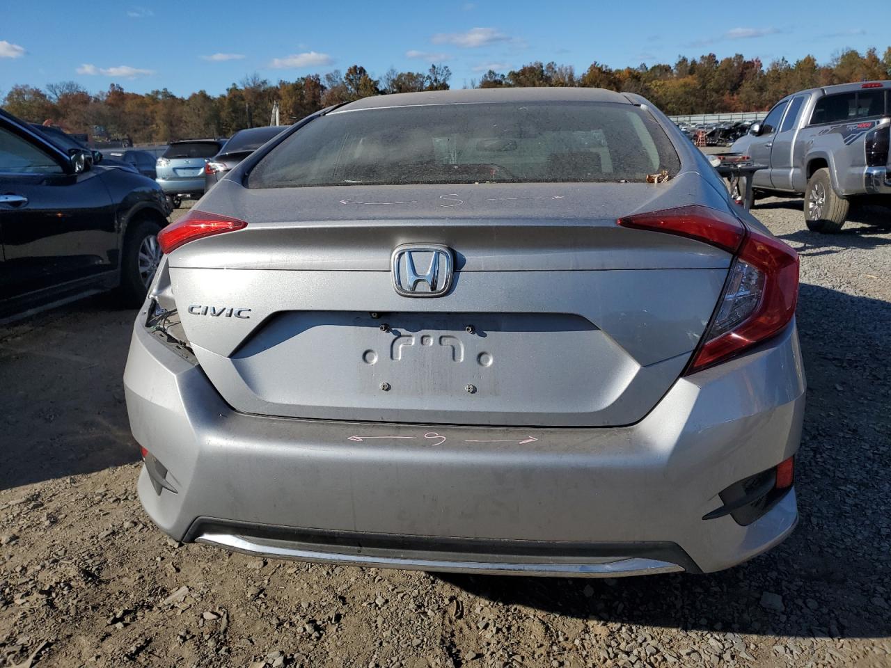 2019 Honda Civic VIN 2HGFC2F65KH556331 Copart auction photo, side / rear end damage thumbnail 6
