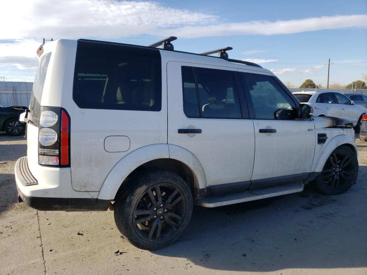 2014 Land Rover LR4 VIN SALAK2V67EA707646 Copart auction photo, burn - engine / front end damage thumbnail 3