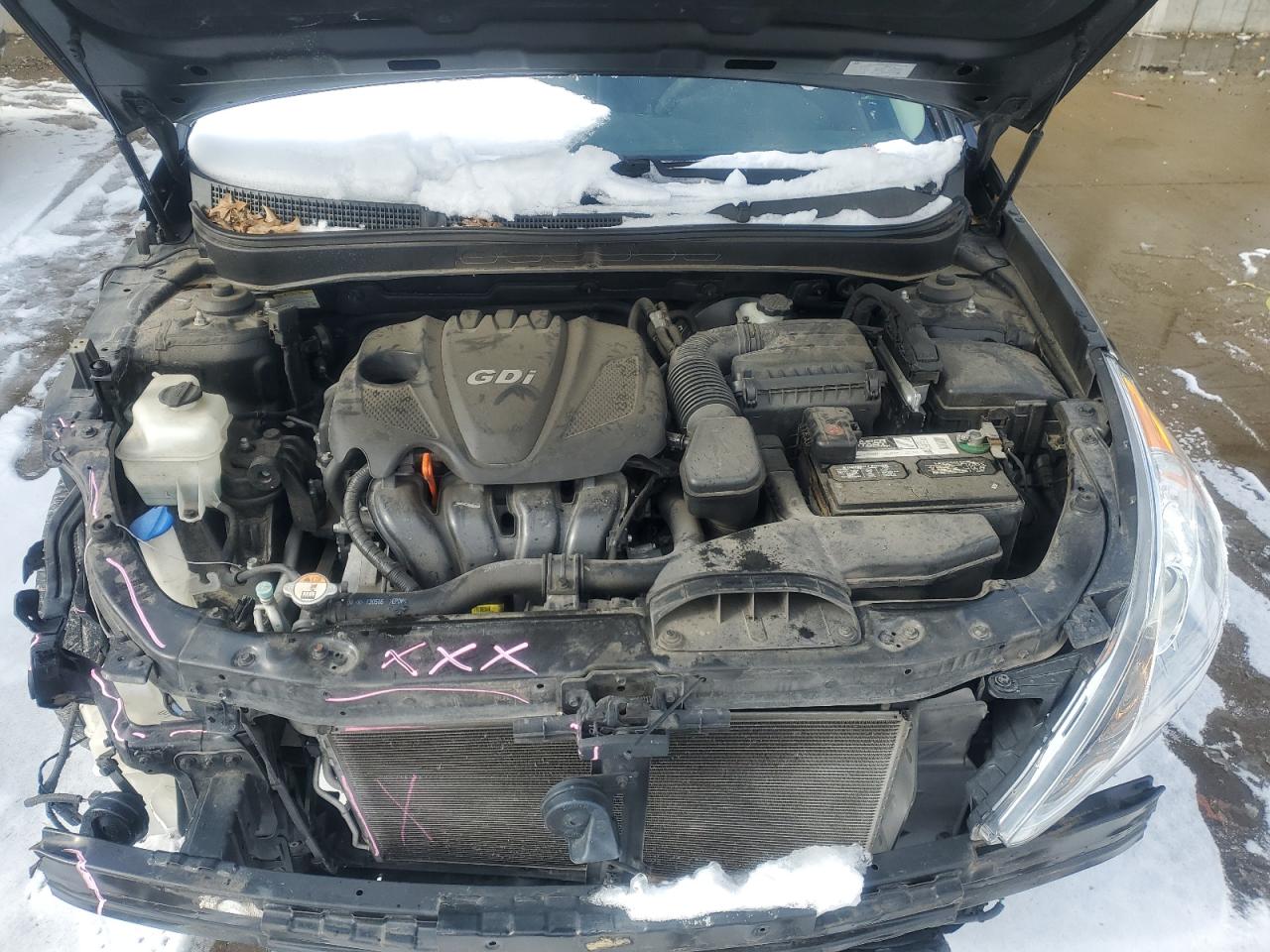 2013 Hyundai Sonata VIN 5NPEC4AC1DH792519 Copart auction photo, front end damage thumbnail 11
