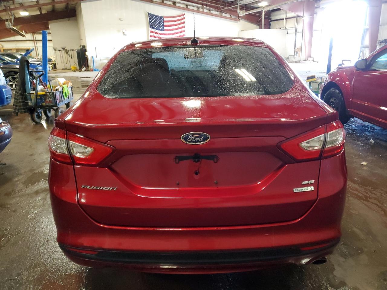 2013 Ford Fusion VIN 3FA6P0HR5DR369974 Copart auction photo, front end / side damage thumbnail 6