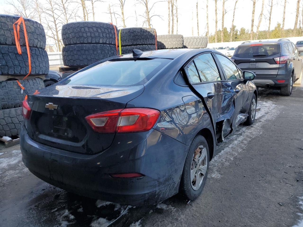 2016 Chevrolet Cruze VIN 1G1BC5SM2G7243140 Copart auction photo, side / front end damage thumbnail 3