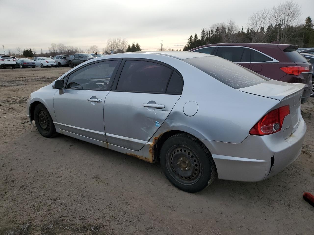 2008 Honda Civic VIN 2HGFA16588H125465 Copart auction photo, side / front end damage thumbnail 2