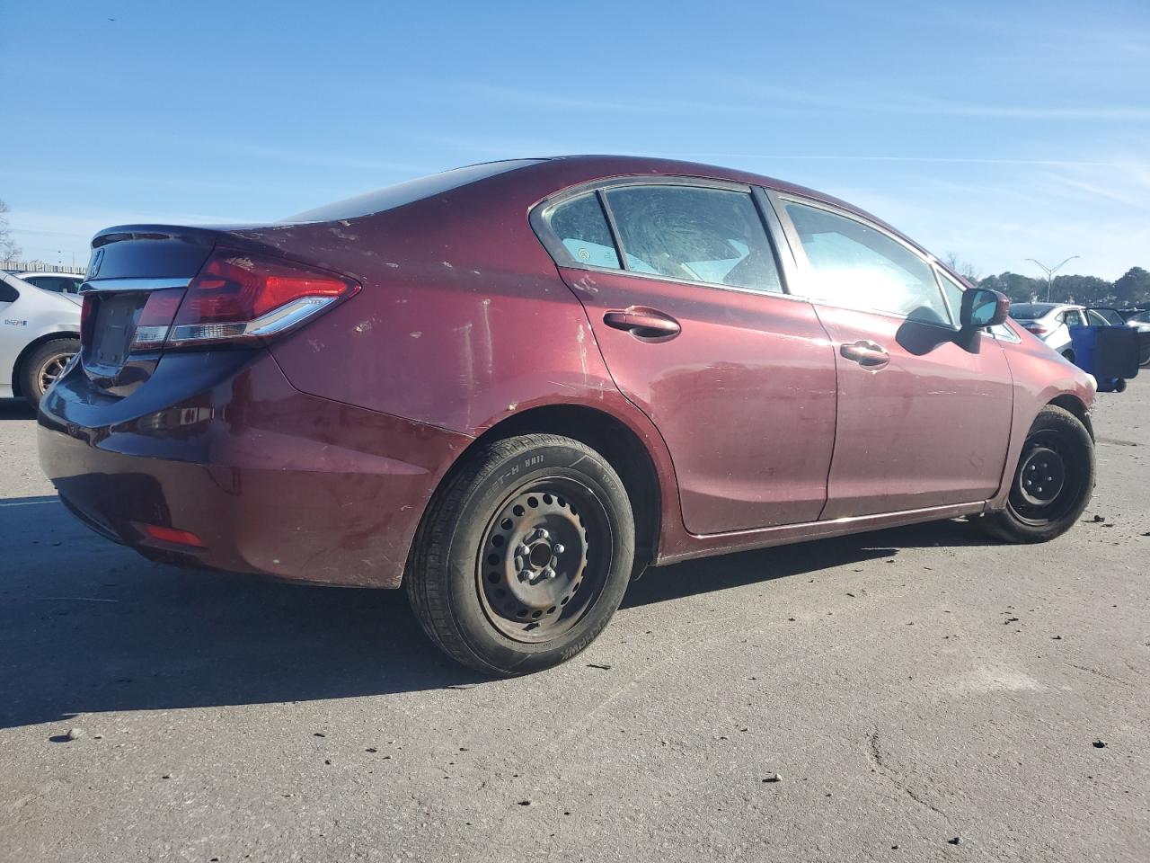 2014 Honda Civic VIN 2HGFB2F50EH532310 Copart auction photo, all over damage thumbnail 3