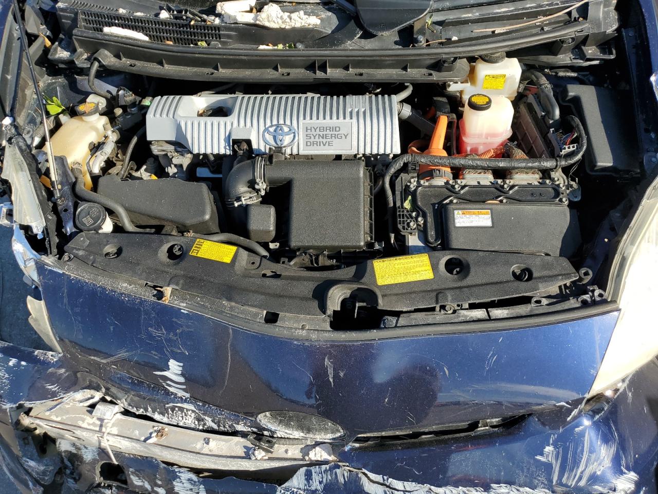 2014 Toyota Prius VIN JTDKN3DU7E0361368 Copart auction photo, front end / side damage thumbnail 12