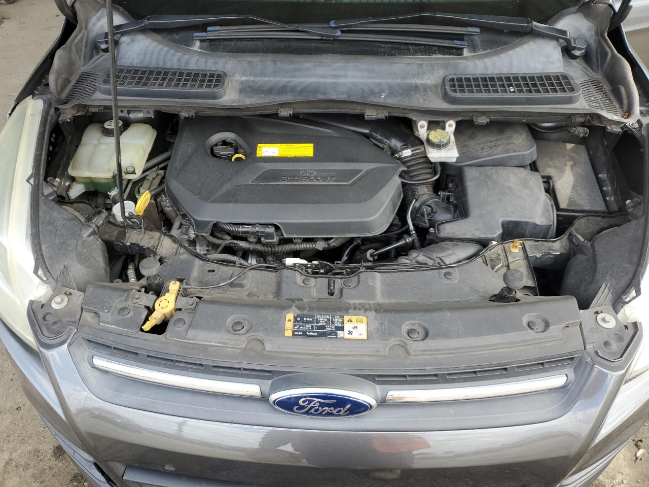 2015 Ford Escape VIN 1FMCU0GX4FUB39758 Copart auction photo, front end / side damage thumbnail 13